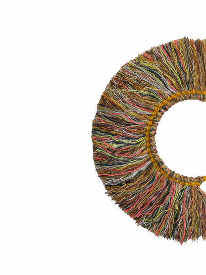 Natural Cotton Fringing  Earrings - Large